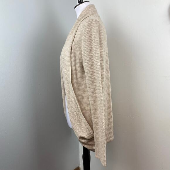 Mix by 41 Hawthorn Neutral Tan Knit Cocoon Cardigan Sweater Large - Picture 6 of 8
